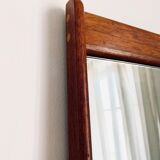 Mirror teak shelf by Pedersen & Hansen 44x117cm