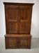 Two-part office furniture made of solid pine from the 20th century.