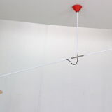 J.J.J. Hoogervorst Red Counter Balance Ceiling Lamp by Anvia Holland, 1950