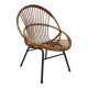 Rattan shell armchair