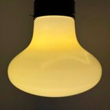 Suspension opaline jaune années 60
