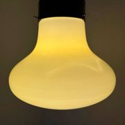 Suspension opaline jaune années 60