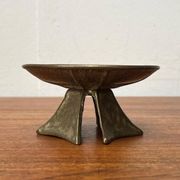 Bougeoir brutaliste en bronze du milieu du siècle, années 1960