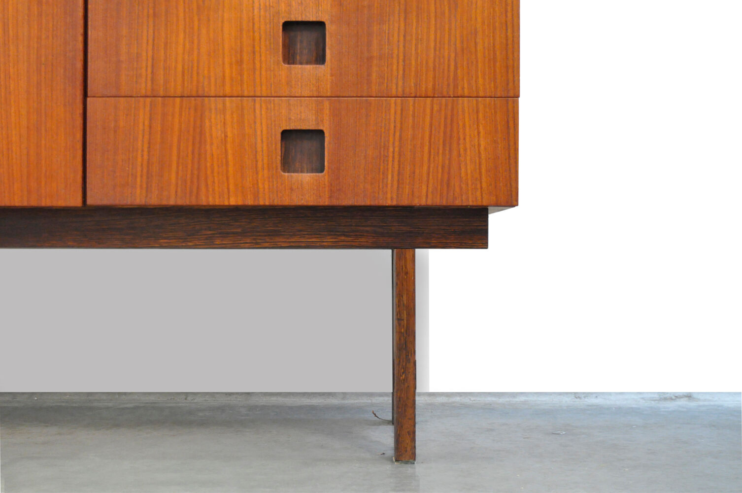 Teak veneer “Propos” series sideboard produced by Hulmefa, 1960s Netherlands