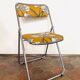 Vintage folding chair - upcycling - Iphigenie Yellow