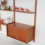 Teak modular shelving unit, Danish design, 1960s, made in Denmark