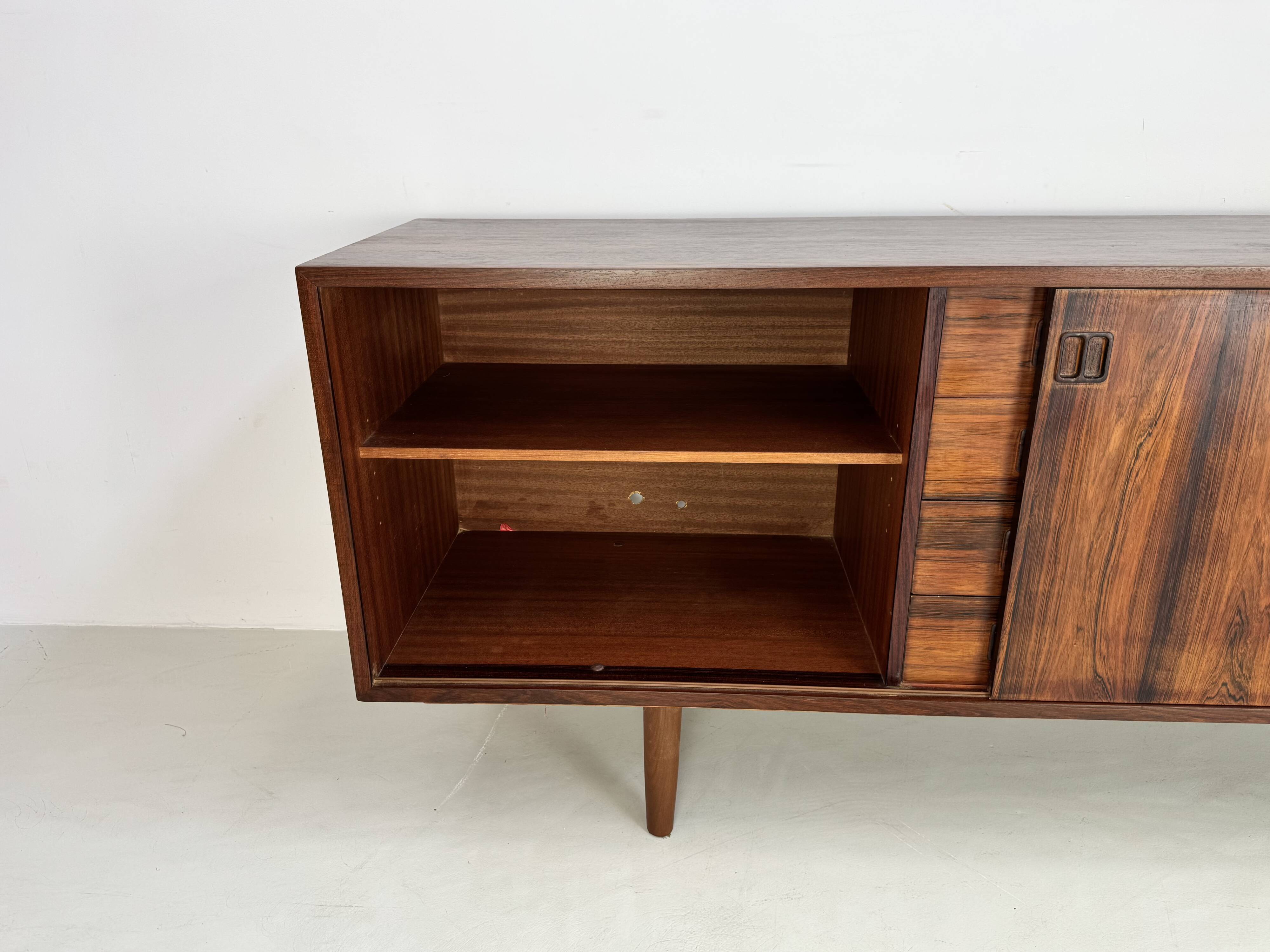 Vintage rosewood sideboard by Erik Wortz for IKEA 1960's.
