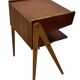 Vintage Scandinavian teak side table/bedside table and 60's Design