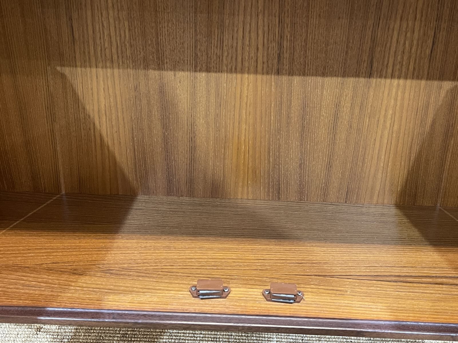 English library of the G-Plan brand of the 70s in teak