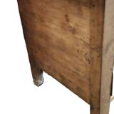 Ancienne Maie Ou Coffre En Bois Naturel Avec Un Tiroir