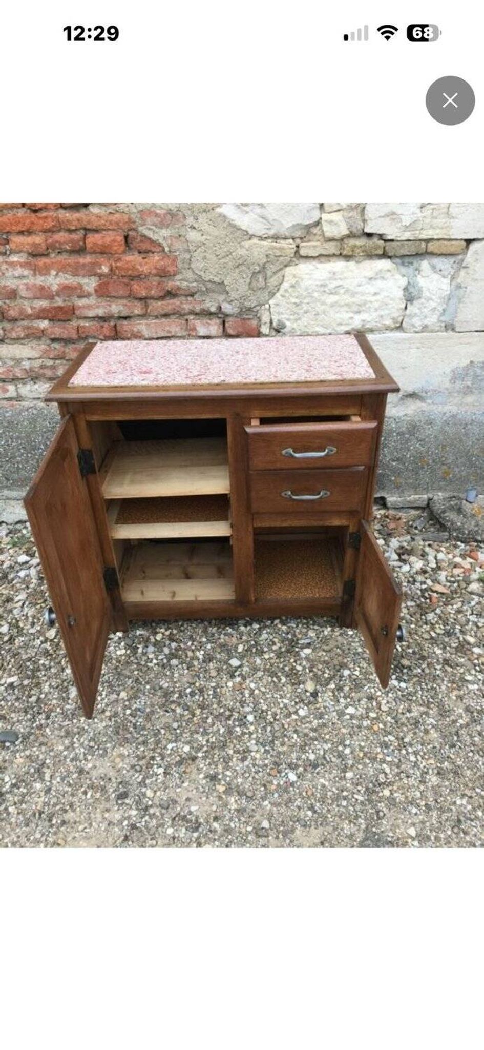 Mado Buffet in Solid Oak — French Domestic Style from the 1950s