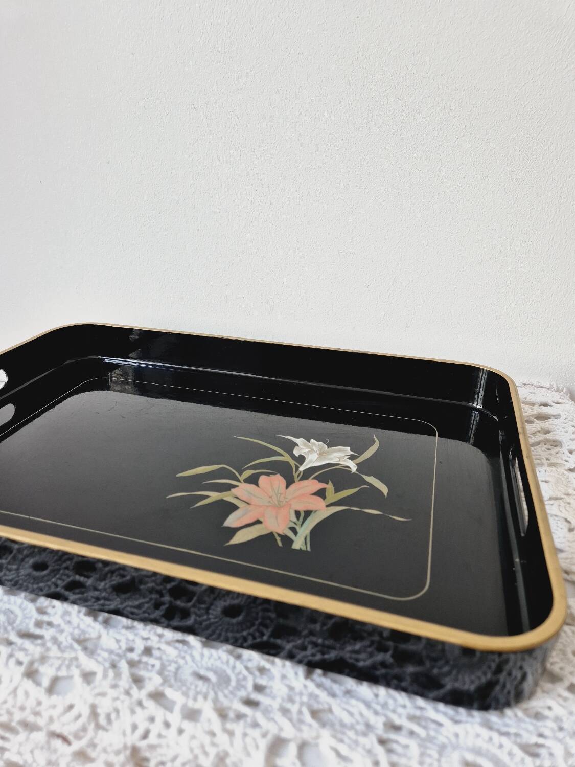 Large Japanese style tray - Vintage