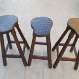 3 bar stools 60s 70s