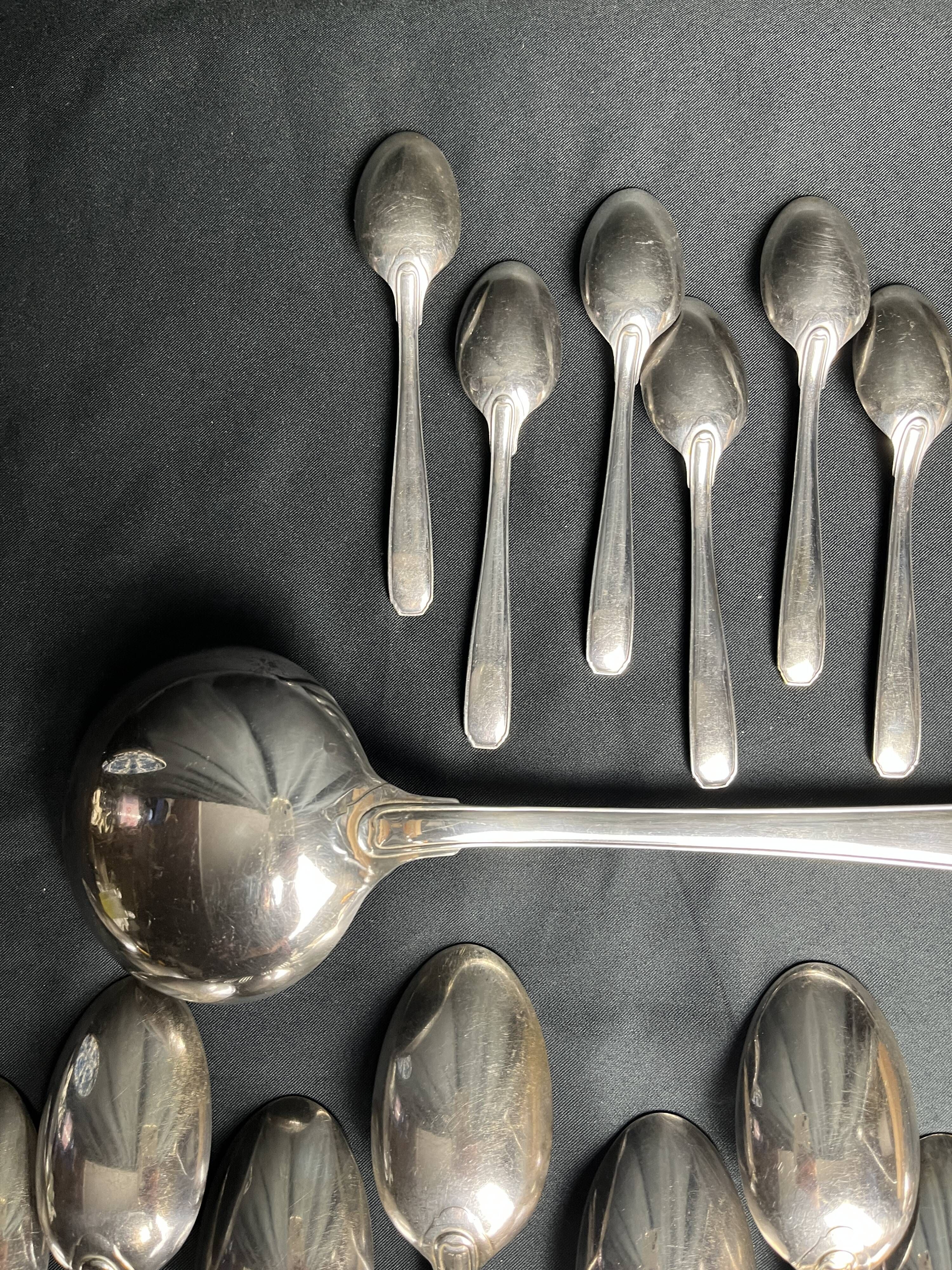 Tableware, silver-plated cutlery Argenta hallmark around 1970