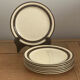 6 Italian dessert plates Pagmossin in ceramic