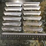 Set of twelve crystal knife holders 24% with vintage lead