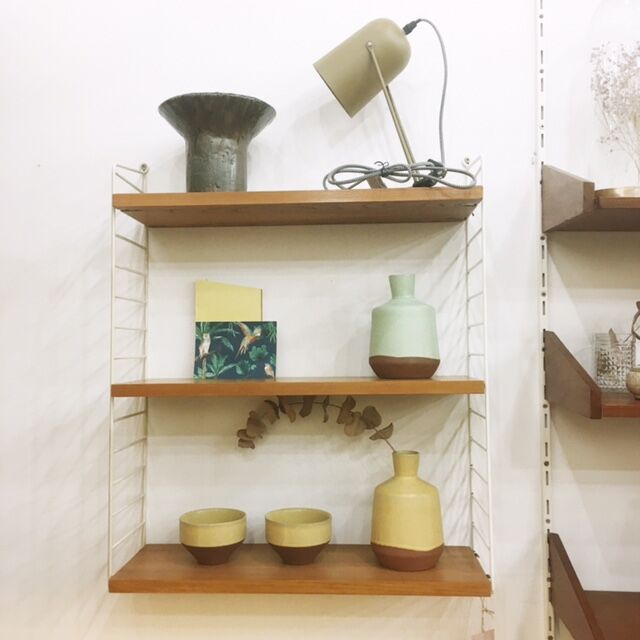 The Ladder Shelf wall unit, designed by  Kajsa & Nils Strinning for String, 1960s