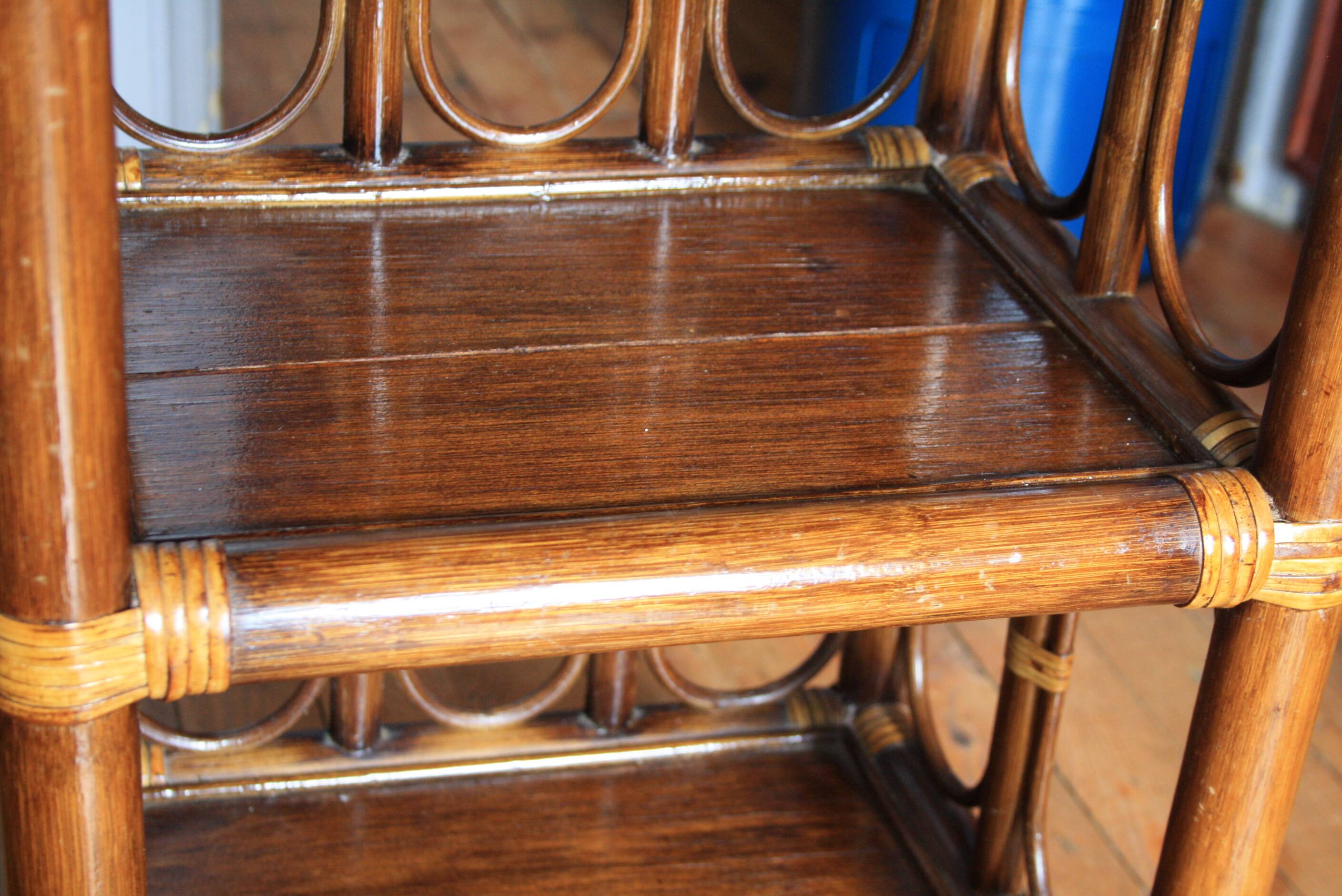 Bamboo & rattan shelf