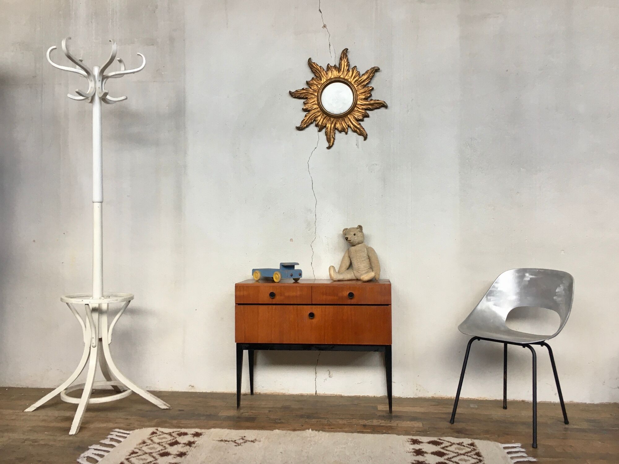 Enfilade kama / meuble tv / hifi commode vintage - teck - 50/60 - legrand design