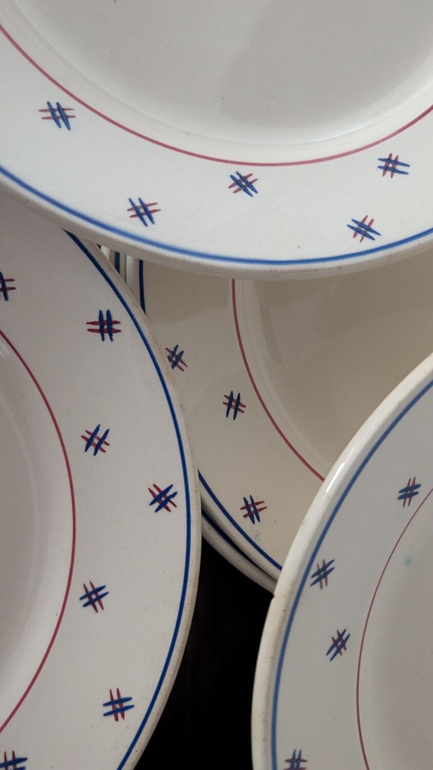 Assiettes K&G Lunéville Pierre années 30