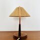 Lampe de table en sisal et teck par Temde