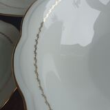 SFP service dish set - Limoges - White and golden
