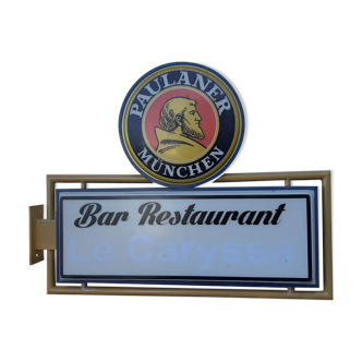 Double-sided illuminated sign