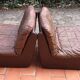 Tranas Sweden patchwork leather heaters by OVERMAN, 1970 Set of 2