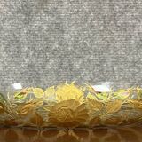 Crystal centerpiece cup painted with gold motifs circa 1900