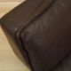 Brown leather armchair, Italian design, 1960s, production: Italy