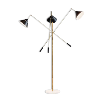 Italian floor lamp balance 3 arms black