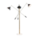 Lampadaire italien balancier 3 bras noir