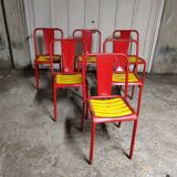 6 T4 Tolix chairs