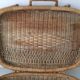 Suitcase round Wicker vintage