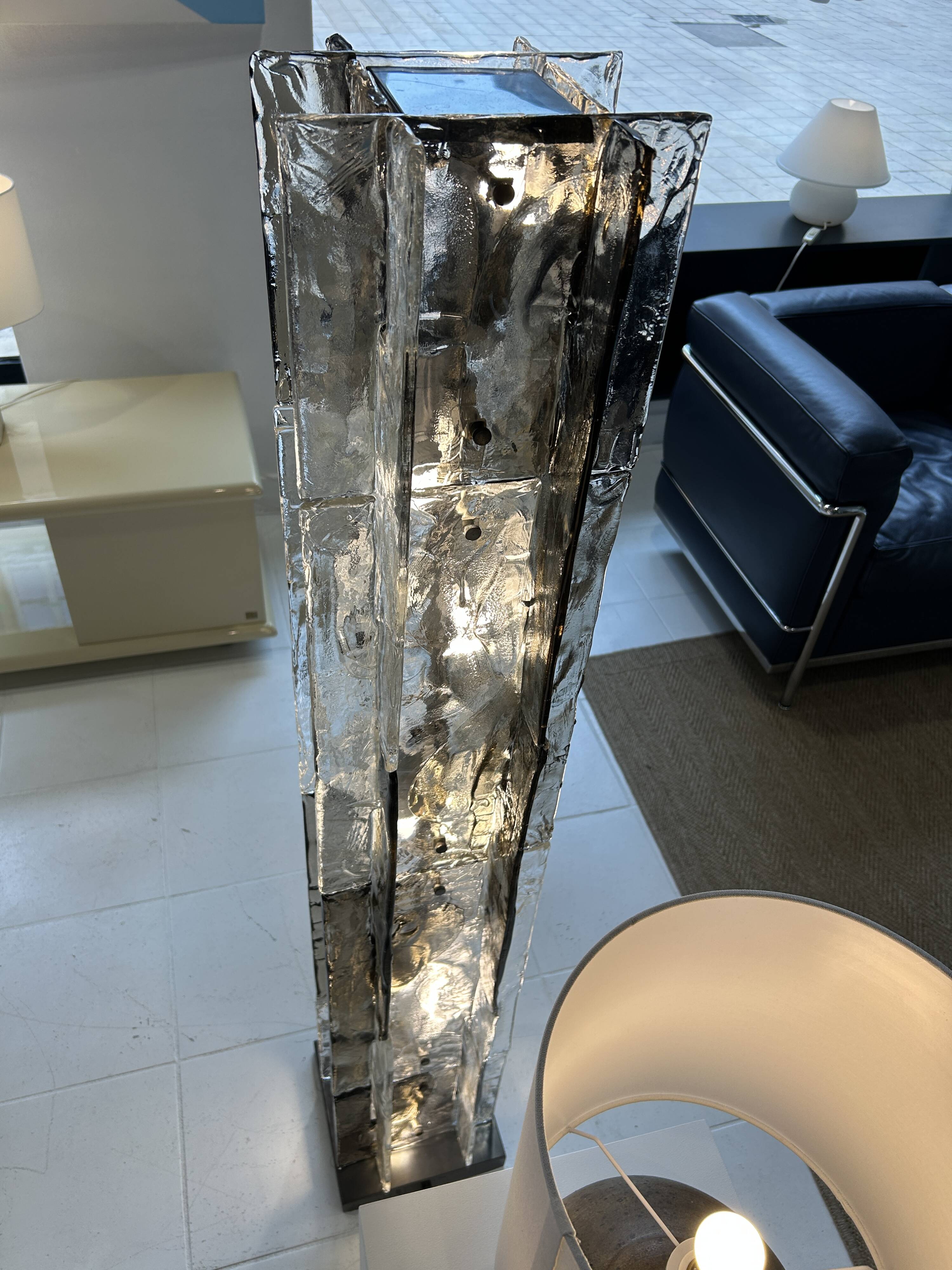 Murano glass floor lamp, Mazzega 1970s