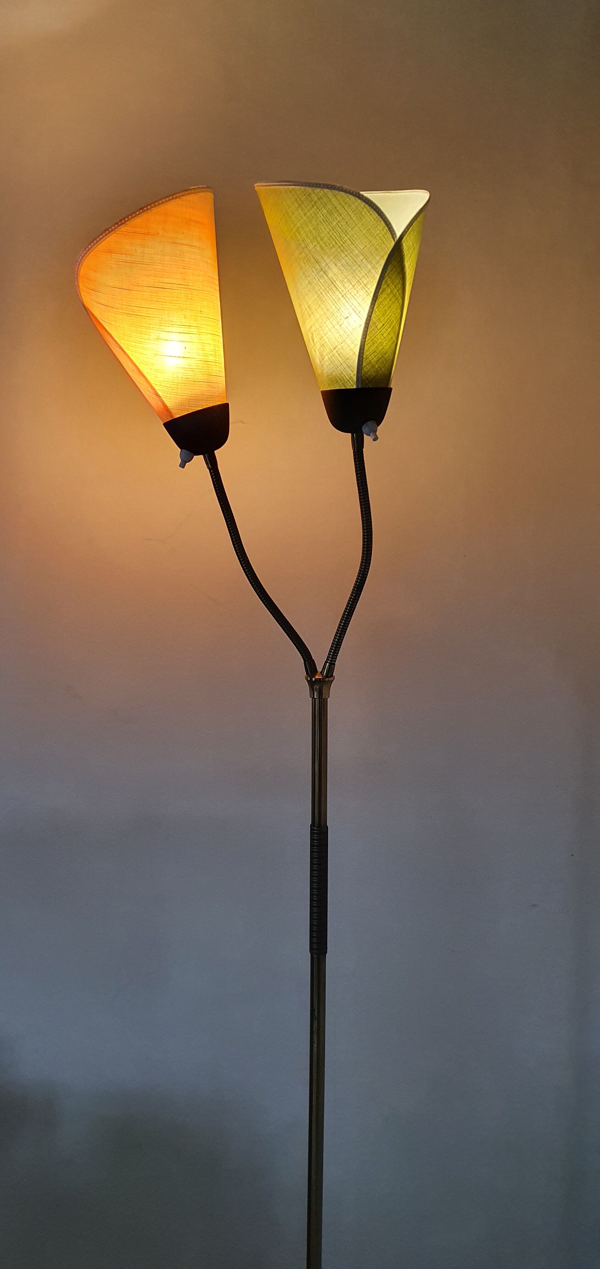 Adjustable floor lamp from the 1950s to 1960s
