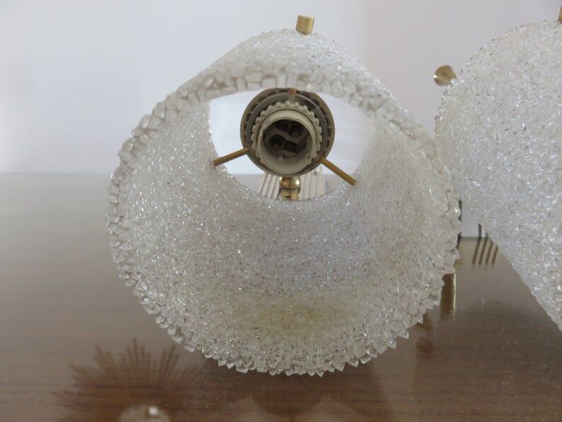 Paire d'applique en perspex années 50 60