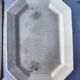 2 old earthenware dishes, one from Gien