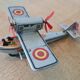 Collectible tin plane, vintage