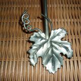 Metal and wicker napkin rack