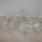 6 verres a vin ancien