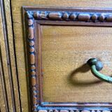 Louis XVI style molded and carved walnut chest of drawers
