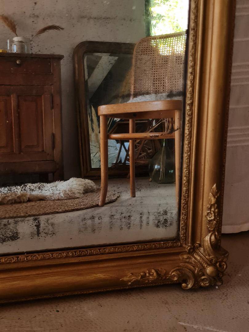 Antique gilded mirror