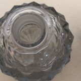 Set of 2 bottles crystal and glass