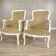 Fauteuils Bergère en hêtre de style rococo, début du 20e siècle, ensemble de 2