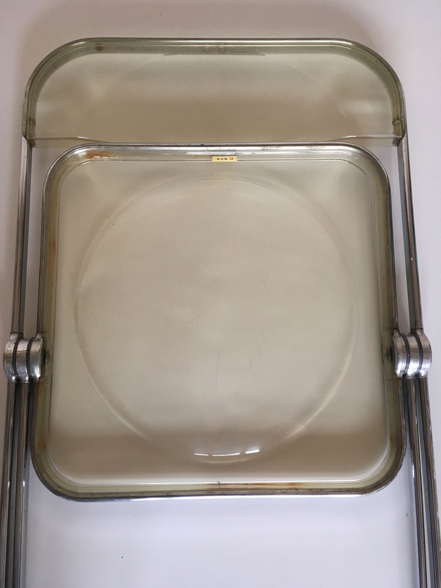 Plia Piretti chair for Castelli c905 translucent italian design 1967