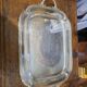 Silver-plated metal tray from the mid-20th century
