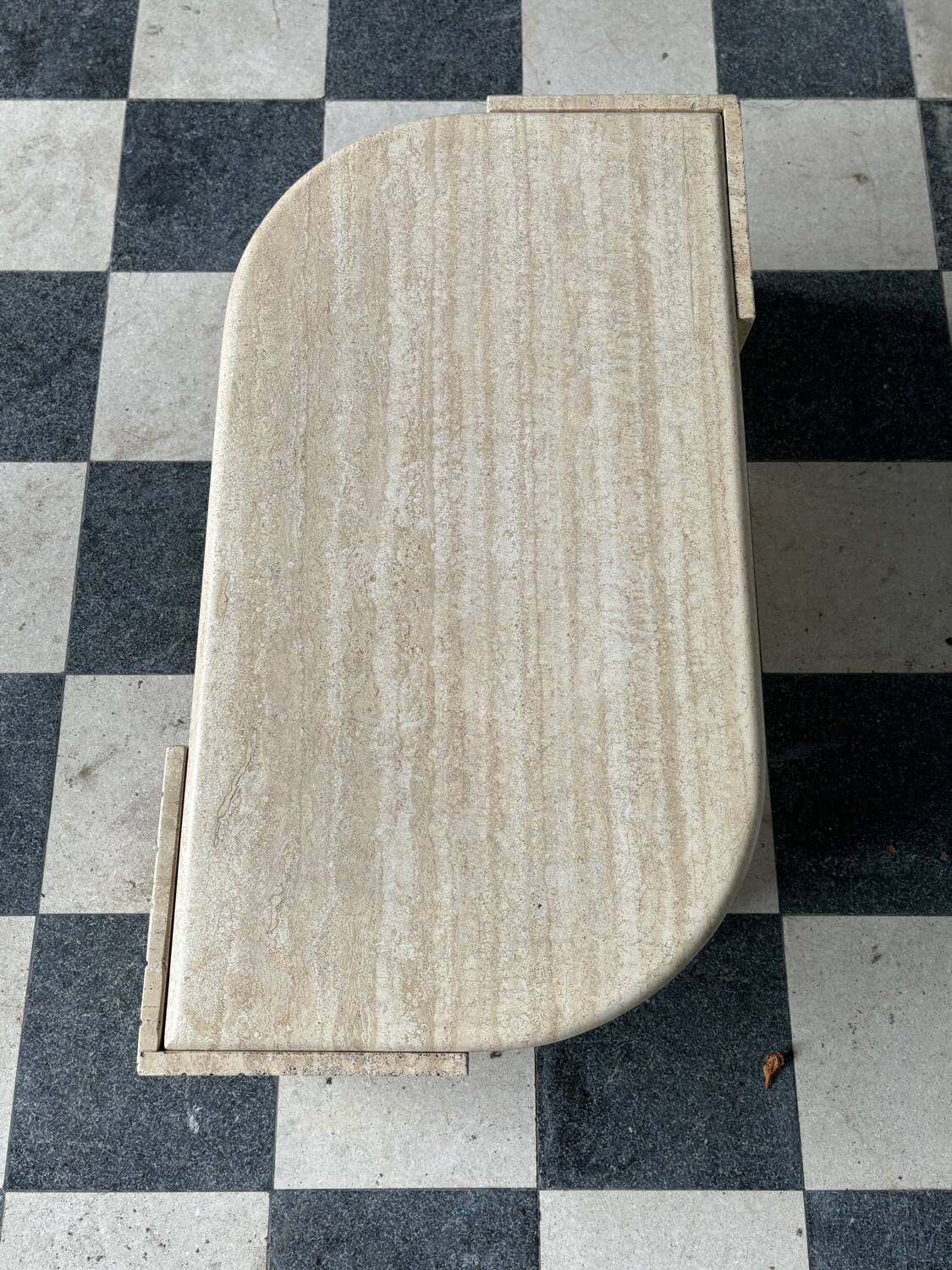 Vintage travertine coffee table