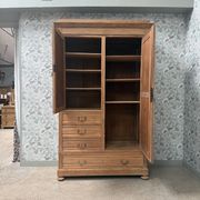 Large renovated country antique wardrobe
