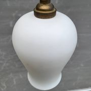 Opaline glass tulip pendant light
